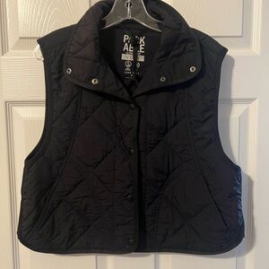 Love Tree Quilted Black Vest